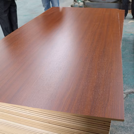Tableros de MDF laminados en melamina para muebles/UV Mr para América